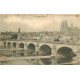 10 cpa 45 ORLEANS Rue Jeanne d'Arc République Hôtel Groslot Cathédrale Place Martroi Pavillon Couvent Dominicaines