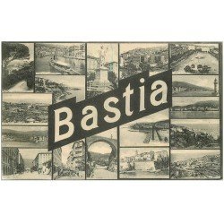 carte postale ancienne 20 BASTIA. Multivues 1921