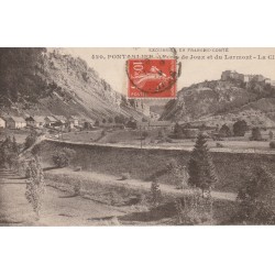 25 PONTARLIER. La Cluse. Forts de Joux et du Larmont voie du chemin de fer 1919