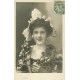 10 cpa FANTAISIES Berceau Fleurs Poilu Fillette Femme Hiver Traineau Poupées