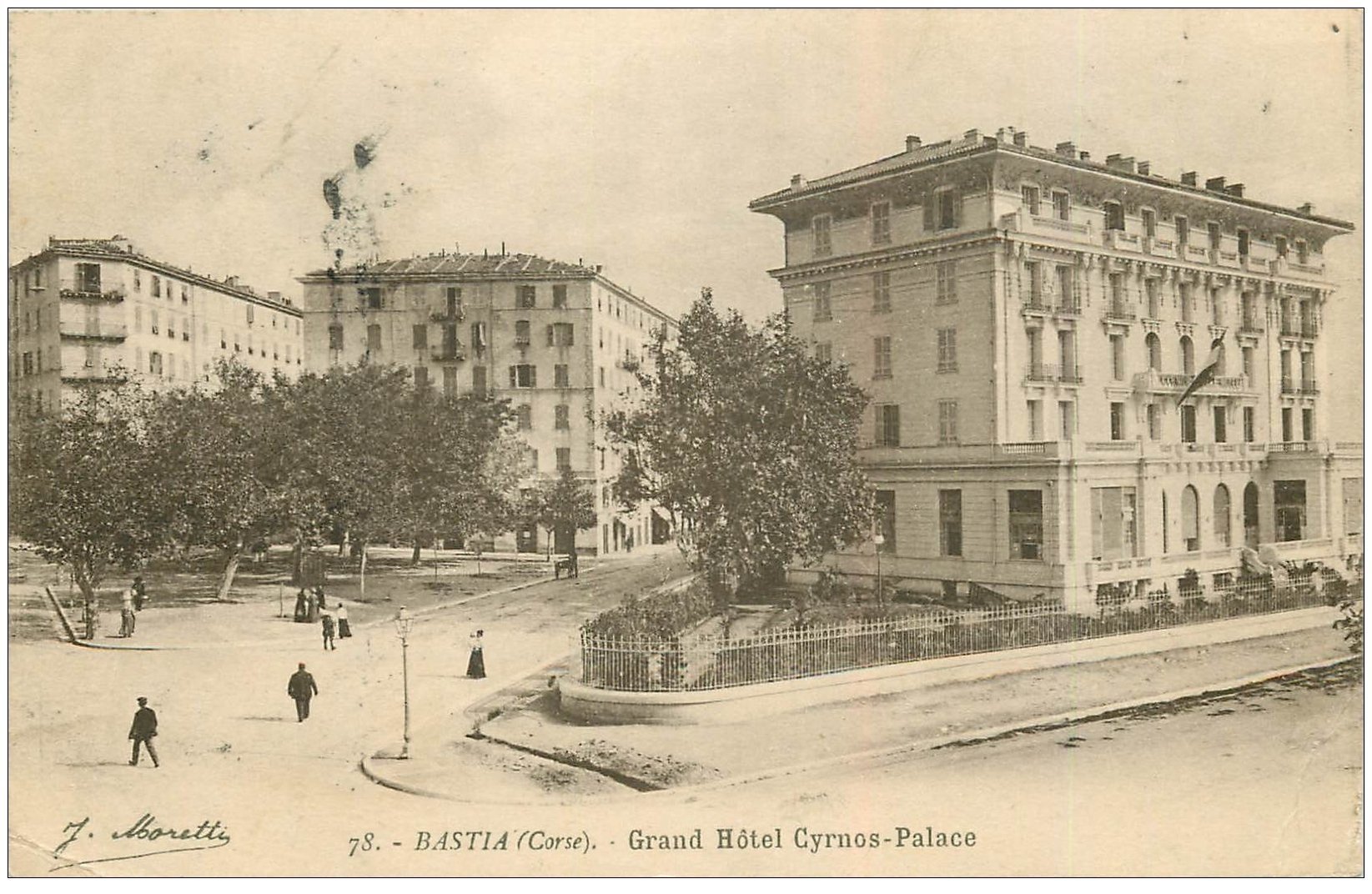 20 BASTIA. Grand Hôtel Cyrnos-Palace 1917. Edition Moretti