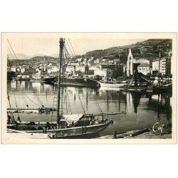 carte postale ancienne 20 BASTIA. Le Port avec Bateaux de Pêche. Carte Photo 106