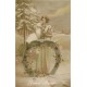 10 cpa FANTAISIES Femme Fillette Transports Fleurs Carracci Poilu Fer à cheval
