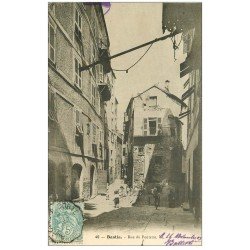 carte postale ancienne 20 BASTIA. Rue du Pontetto 1905