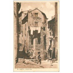 carte postale ancienne 20 BASTIA. Vieille Rue avec Menuisiers