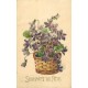 LOT 10 cpa série FLEURS Bonne année et joyeuses fêtes...