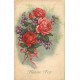 LOT 10 cpa série FLEURS Bonne année et joyeuses fêtes...