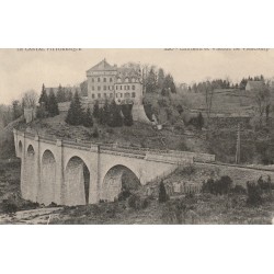 15 LE CANTAL. Château et Viaduc de Lacapelle Viescamp près Auriac