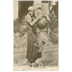 carte postale ancienne 20 CORSE. Bastia. Types de Jeune Fille Corse porteuse d'eau