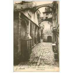 carte postale ancienne 20 CORSE. Bonifacio. Les Arcades Sainte-Majeure