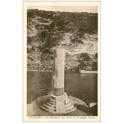 carte postale ancienne 20 CORSE. Bonifacio. Monument aux Morts de la Grande Guerre