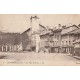 38 SAINT-MARCELLIN. Café Isère et Hôtel Ferrouillat sur la Place d'Armes 1916