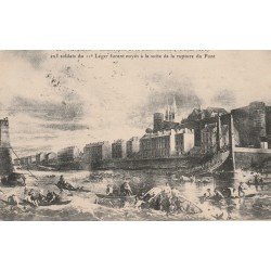 49 ANGERS. Catastrophe de la Basse-Chaîne avec rupture du Pont 1920