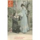 10 cpa FANTAISIES Femmes, Portrait, Fleur, Couple amoureux et angelots Coréens