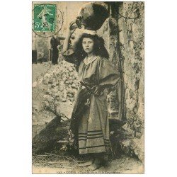 20 CORSE. Cargèse. Jeune Fille Cargésienne porteuse d'eau 1909
