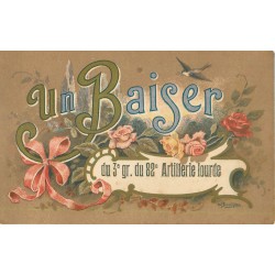 10 cpa FANTAISIES Militaire Enfants Femmes Fleurs Noël Bergeret