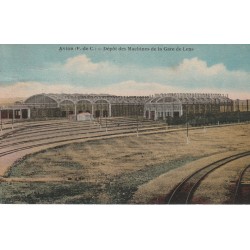 62 AVION. Dépôt des Machines de la Gare de Lens 1926