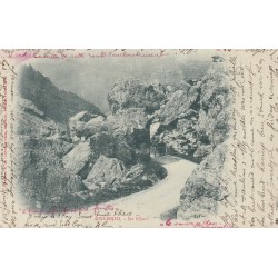 RARE 65 GAVARNIE. Le Chao avec attelage 1900