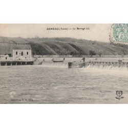 89 ARMEAU. Le Barrage 1906