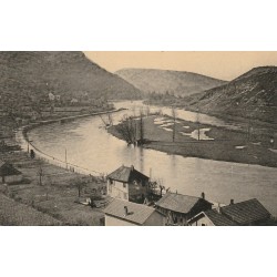 25 BESANCON. Île Malpas et Citadelle avec future Usines à Gaz 1909