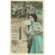 10 cpa FANTAISIES Fleurs Enfant Amoureux Gui Religieuse Boite lettres Fer à cheval Vase ruban