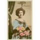 10 cpa FANTAISIES Fleurs Enfant Amoureux Gui Religieuse Boite lettres Fer à cheval Vase ruban