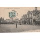 80 ALBERT. Attelage devant Le Familistère sur la Place d'Armes 1907