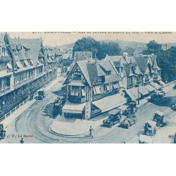 14 DEAUVILLE. Voitures ancienne "Au Printemps" rue de l'Ecluse et Désiré Le Hoc