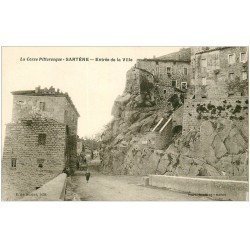 carte postale ancienne 20 CORSE. Sartène. Entrée de la Ville vers 1928