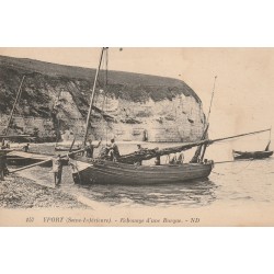 76 YPORT. Echouage d'une Barque. Métiers de la Mer Pêcheurs