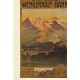 Suisse Wengeralp-Bahn reproduction d'affiche Station Scheidegg