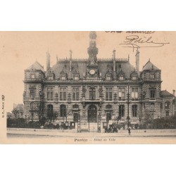 93 PANTIN. Enfants devant l'Hôtel de Ville 1903