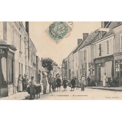72 CONNERRE. Rue Nationale 1907 commerce Armes et Cycles Martin et Café