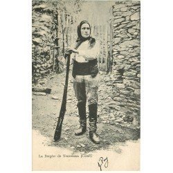 20 VENZOLASCA. La Bergère avec son fusil. Timbre Italien vers 1905
