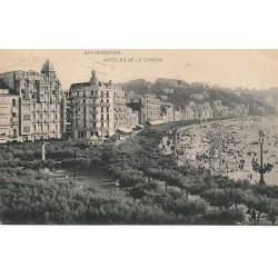 SAN SEBASTIAN. Hoteles de la Concha 1921