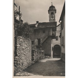 Suisse LOCARNO Clocher de l'Eglise. Photo cpa Brione papeterie Pellanda