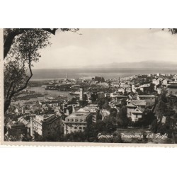 Photo cpsm petit format Italia GENOVA Panorama dal Righi