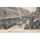 91 ESSONNES. Chars de la Cavalcade en 1910 devant le commerce Mathias-Bellam