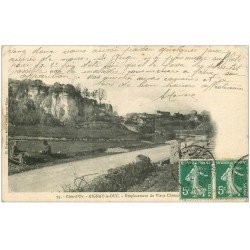 carte postale ancienne 21 AIGNAY-LE-DUC. Emplacement du Vieux Château 1908