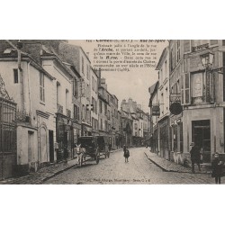 91 CORBEIL. Attelage devant Pharmacie Rue Saint-Spire 1915