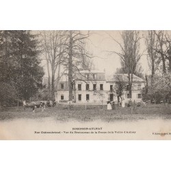 92 ROBINSON-AULNAY. Restaurant de la Ferme de la Vallée rue Châteaubriand avec jardiniers et vache 1904