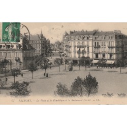 90 BELFORT. Restaurant Carnot Place de la République 1916