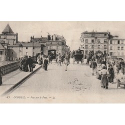 91 CORBEIL. Grosse animation sur le Pont
