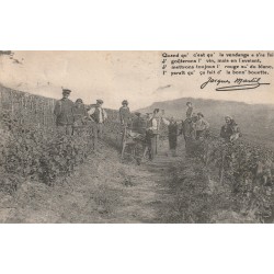 36 EN BERRY. Les Vendanges avec vendangeurs, vignes et vins 1929