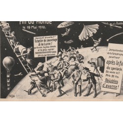 Astronomie FIN DU MONDE 1910 Echelle de sauvetage à la Lune