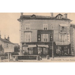 88 BAINS-LES-BAINS. Librairie Mercerie Félix Potin et la Grande Fontaine