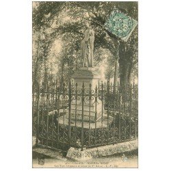 carte postale ancienne 21 ALISE-SAINTE-REINE. Les Trois Ormeaux et Statue 1906