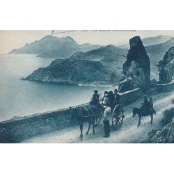 20 LE GOLFE DE PORTO. Attelage et âne par Moretti