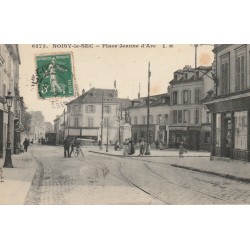 93 NOISY-LE-SEC. Café Tabac Epicerie Restaurant Place Jeanne d'Arc 1914