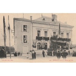 47 MEZIN. Fêtes Présidentielles Fallières Président République à l'Hôtel de Ville en 1906